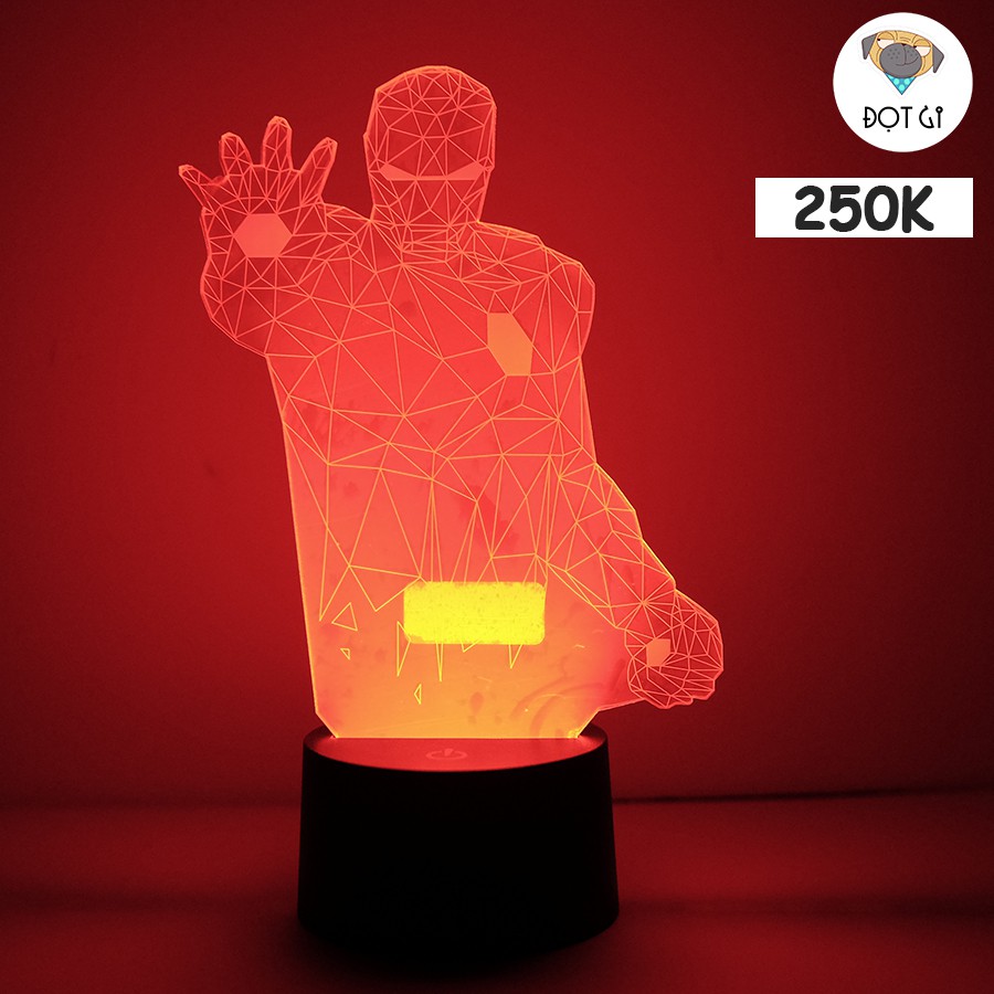 Đèn led3D trang trí Iron Man