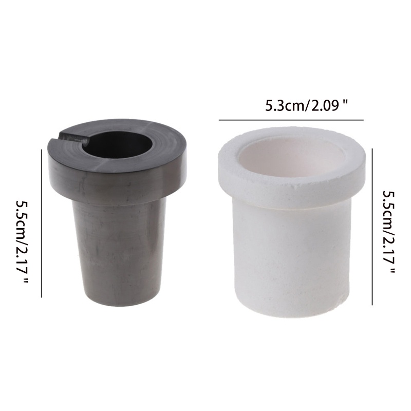 Set 2 Cốc Nung Chảy 300g Làm Nóng Chảy Màu Vàng Bạc/Vàng