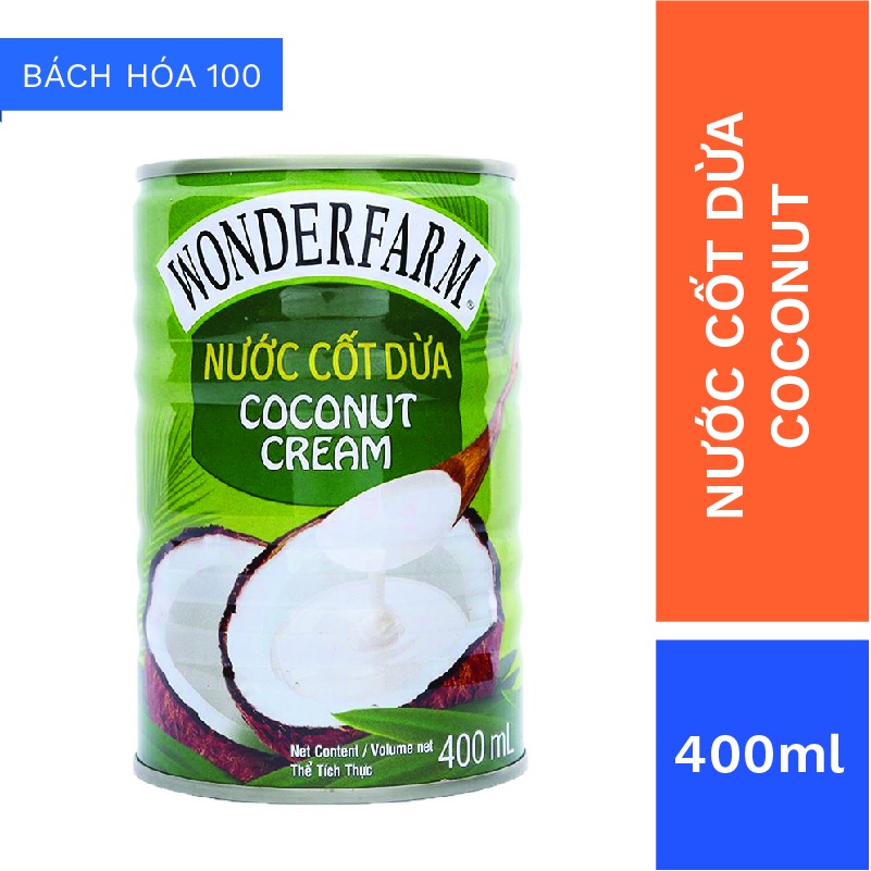 Nước cốt dừa Wonderfarm hộp 400ml