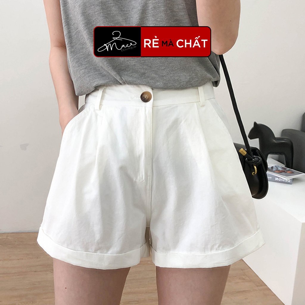 (giá rẻ vô địch) Quần culottes đũi lửng nhật mềm mát lưng thun cúc trước nhiều màu - MACboutique