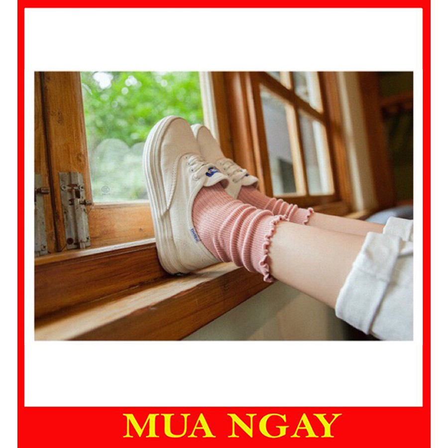 Tất bèo nữ cổ cao nhún vintage cực xinh TN30