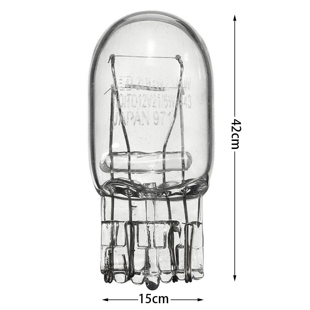 🚗2 Cái T20 Đèn halogen Đèn thủy tinh Ban ngày Chạy nhẹ Bật đèn Tín hiệu Dừng phanh Đuôi đèn Bóng đèn 7443 W21 / 5W