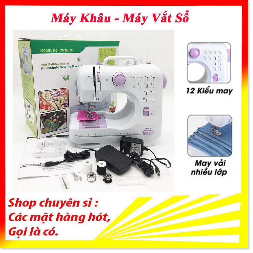 Sale Máy may FHSM - 505 - 12 kiểu đường may CMD