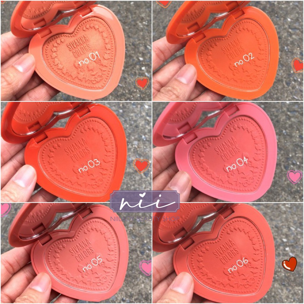 Má hồng trái tim Sivanna Colors Sochic Long-lasting 16-hour Blush | BigBuy360 - bigbuy360.vn