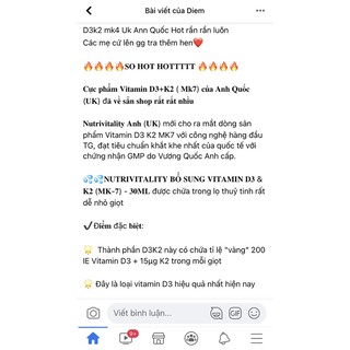 Chai D3k2 mk7 Anh và Đức