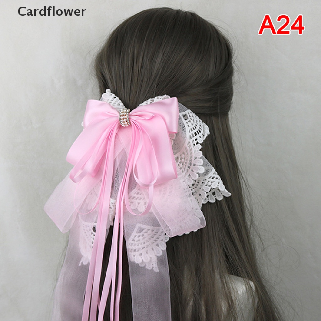 1 Kẹp Tóc Nơ Ren Hóa Trang Công Chúa Lolita