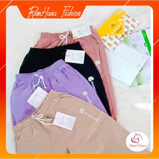 [Freeship 50k] Quần baggy thô giãn thêu hoa cúc đẹp mã Q621- Bán sỉ SLL