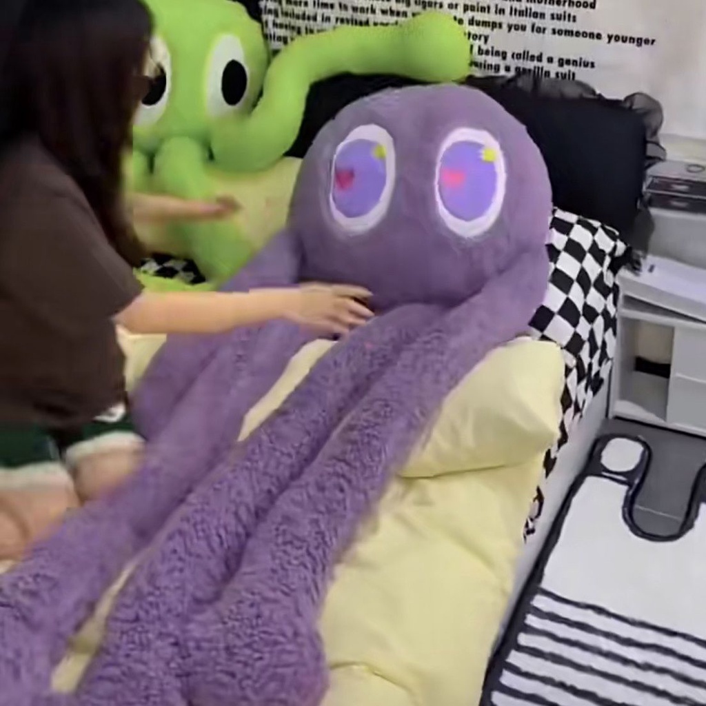 Đồ chơi nhồi bông Hình Bạch Tuộc Dễ Thương Cho Bé