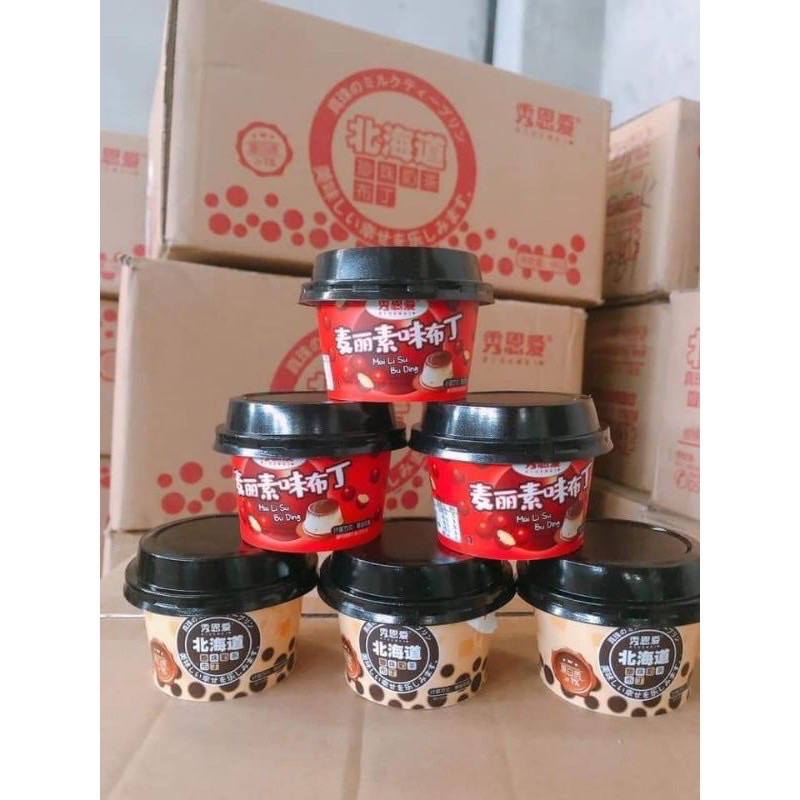 (HCM) Thạch pudding trà sữa trân châu