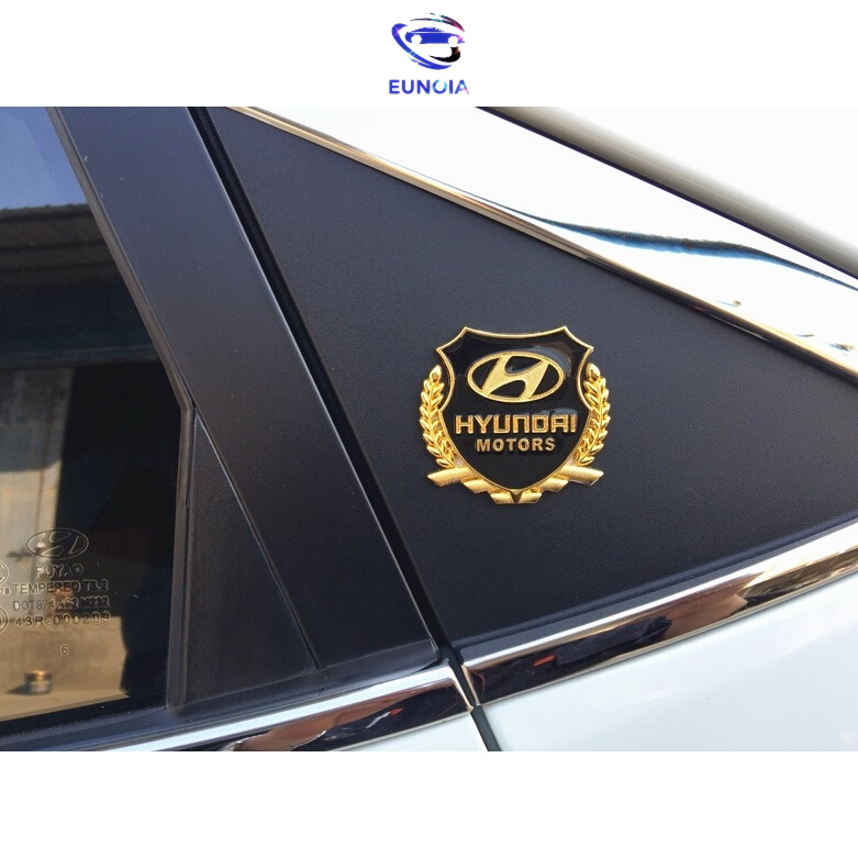 Bộ 02 Logo Bông lúa Hyundai
