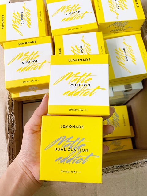 PHẤN NƯỚC LEMONADE MATTE ADDICT DUAL CUSHION SPF50+ PA+++