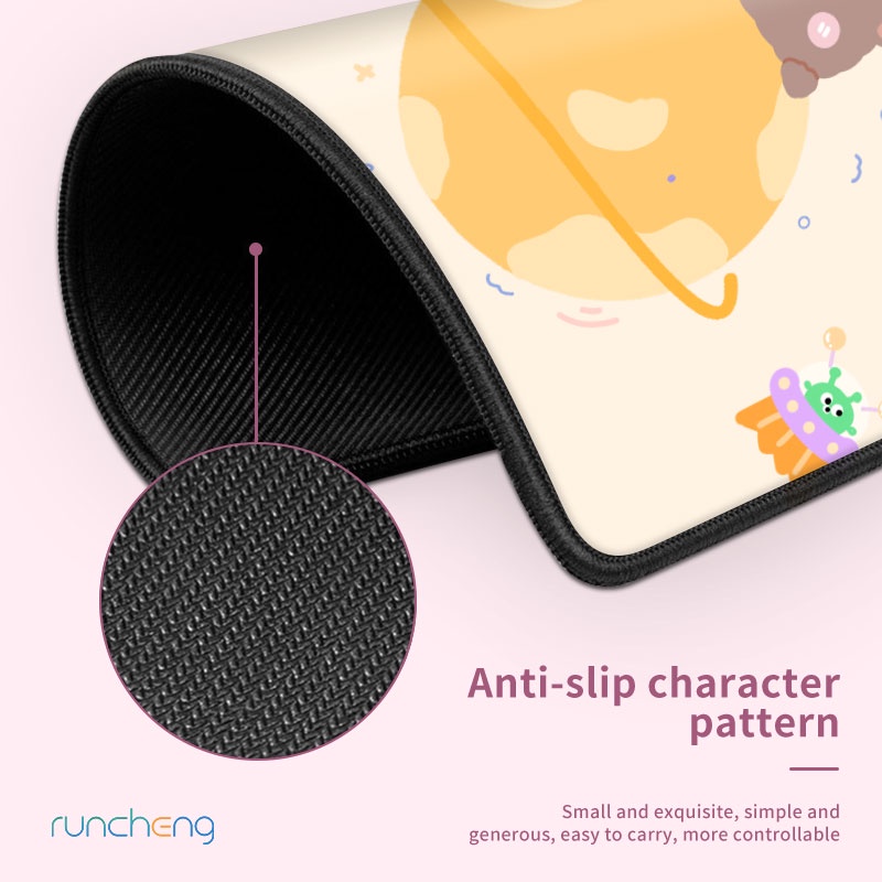 DIY Mouse Pad 37 * 25cm Màu tím Phong cảnh Tấm lót chuột cao su chống trượt Tấm làm sạch