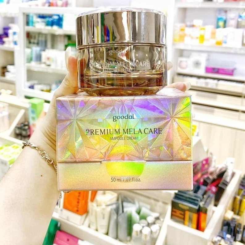 KEM DƯỠNG TRẮNG, MỜ THÂM NÁM HIỆU QUẢ CHIẾT XUẤT TỪ ỐC SÊN VÀNG GOODAL PREMIUM MELA CARE AMPOULE 50ML - 12529
