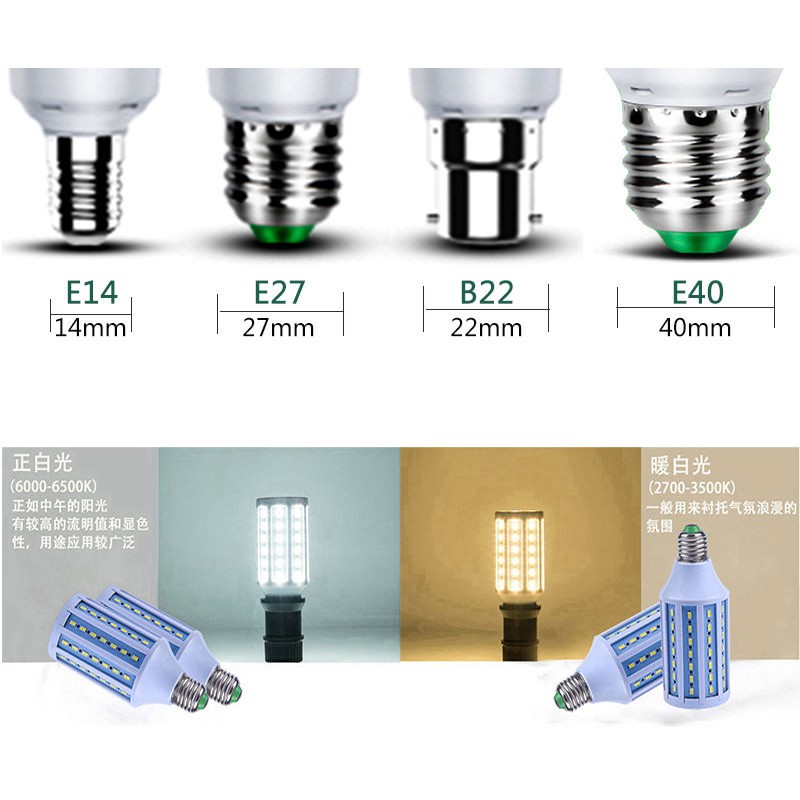 Bóng Đèn Led E14 E27 B22 100w 120w Siêu Sáng