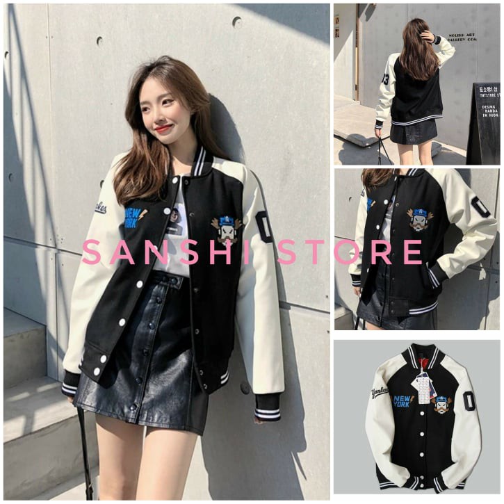 Áo Khoác Dù ♥ FREESHIP ♥ Chất dù 2 lớp nhẹ BOMBER NÚT BẤM - THÊU LOGO CỰC CHẤT - KD3