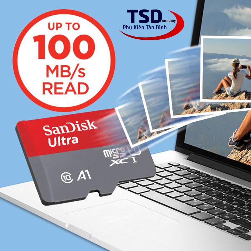 Thẻ Nhớ SanDisk Ultra 64GB 100MB/s MicroSDXC UHS-I A1 Chính Hãng