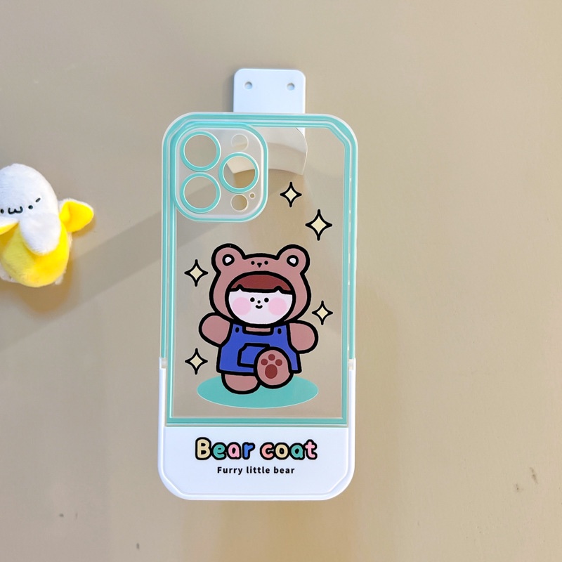 Ốp lưng iphone Ốp Điện Thoại Kèm Giá Đỡ Tàng Hình Chất Lượng Cao Cho iphone13Pro 12Promax / xs / 6 / 7 / 8 / Plus / 14 Dinuo case