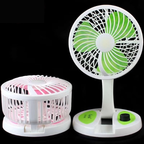 Quạt mini để bàn làm việc KC 5811  Quạt văn phòng có đèn sáng  Sạc USB  Dễ thương