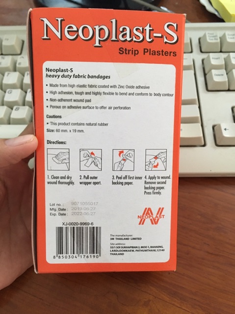Băng dính cá nhân Thái Lan NeoplastS..