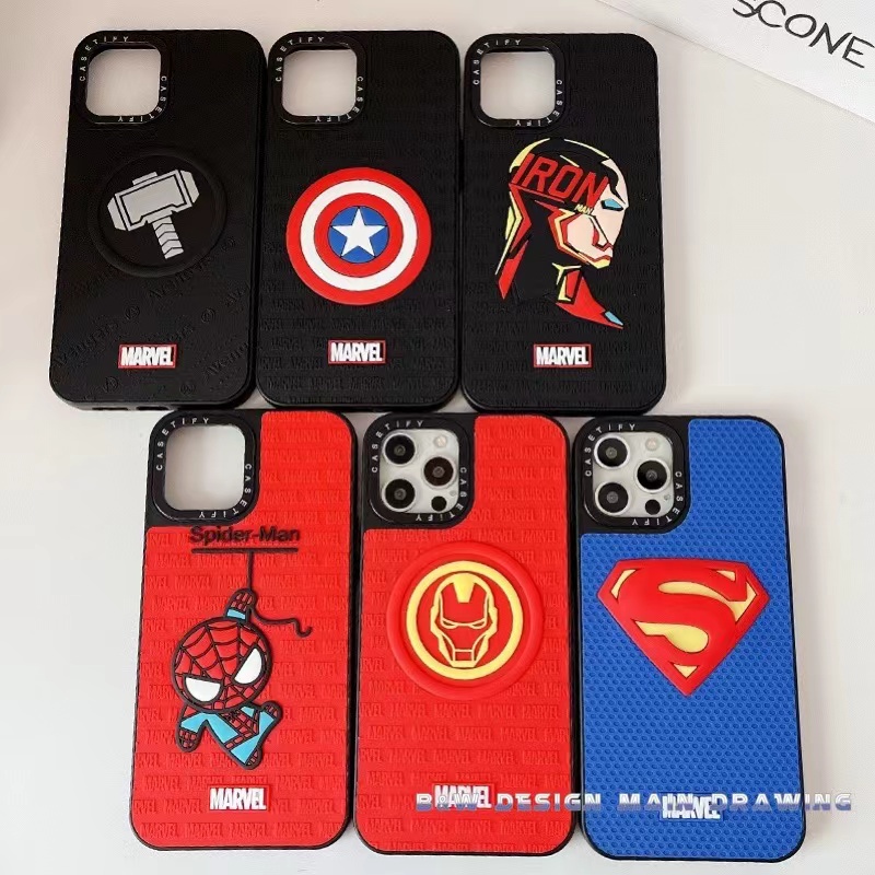 Ốp Điện Thoại Silicon Họa Tiết Siêu Anh Hùng Chống Sốc Cho iPhone 13 12 11 Pro MAX IX XS MAX XR i6 6s 7 8 Plus