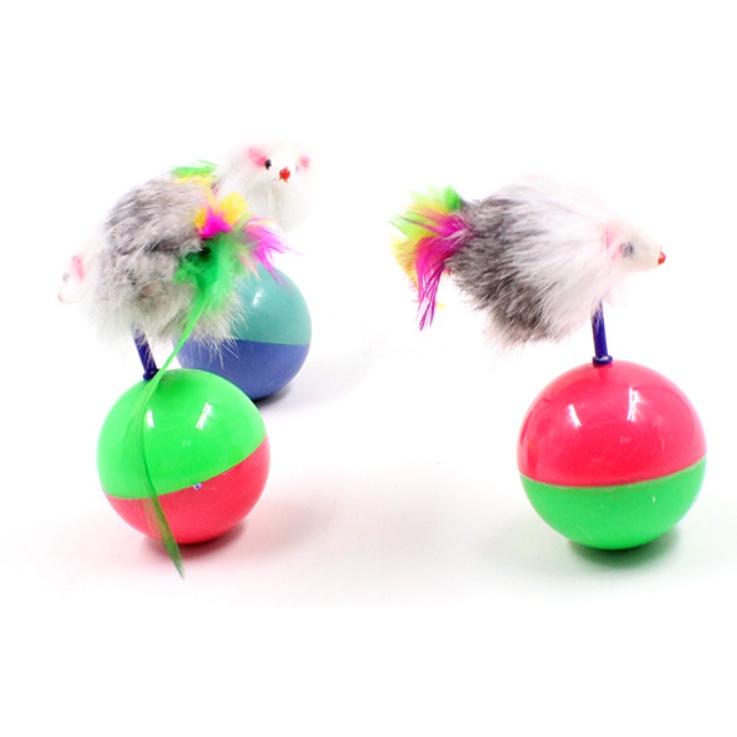 Đồ chơi cho mèo - Chuột lật đật