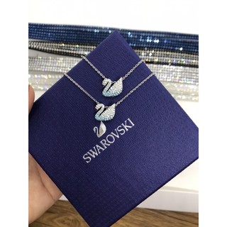Dây chuyền Thiên nga Swarovski xanh omber size nhỏ