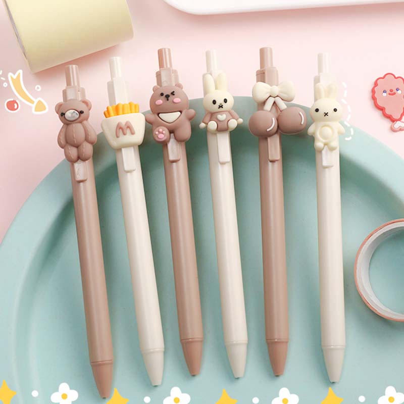 Bút Mực Gel Ngòi 0.5mm Hình Gấu Dễ Thương