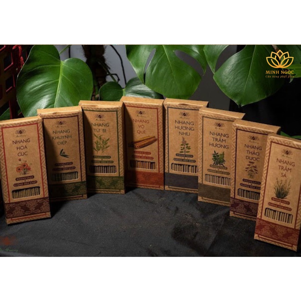 Nhang Trầm Hương Tự Nhiên Nhang sạch Mộc Hương, Nhang cây thờ cúng chiều dài 30cm