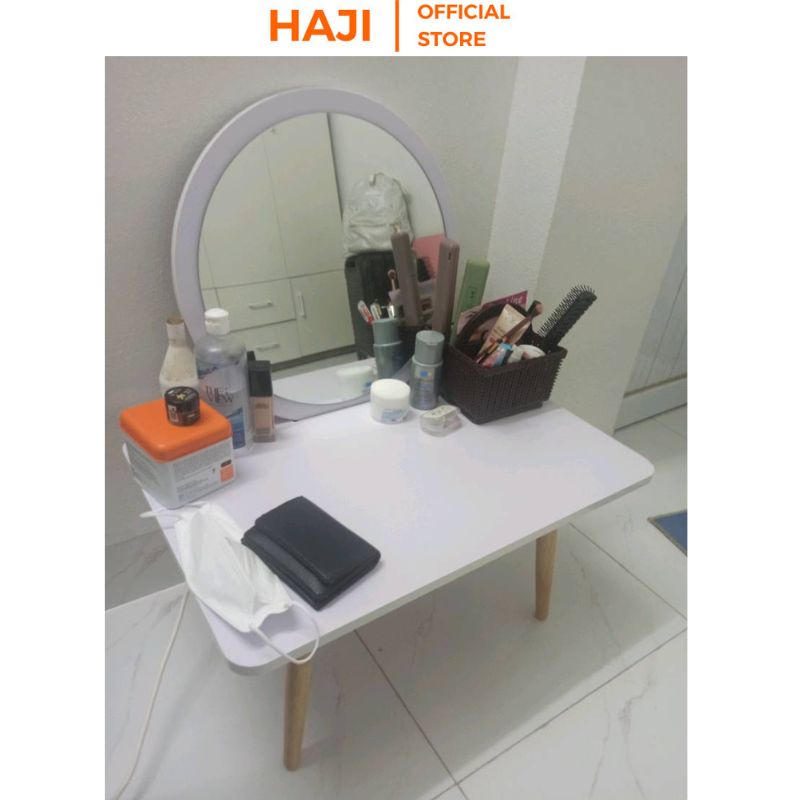 Bàn phấn có thể làm bàn học trữ vật dụng gọn gàng thương hiệu HAJI A117