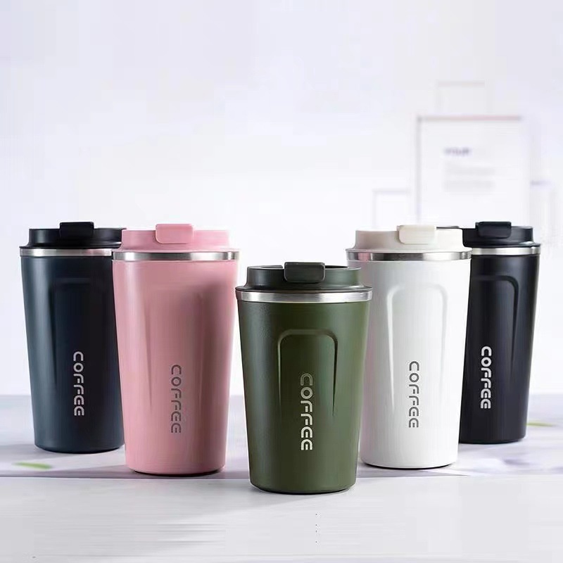 Cốc giữ nhiệt inox 304 cầm tay Ly giữ nhiệt coffee nóng lạnh cao cấp dung tích 510ml pha cà phê giữ nhiệt 8 giờ