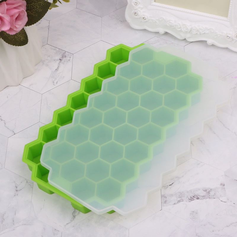 Khuôn Silicone Làm Đá Viên Mini 37 Ô Hình Tổ Ong Thân Thiện Với Môi Trường