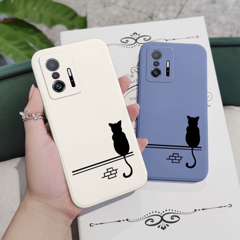 Ốp Điện Thoại Họa Tiết Mèo Dễ Thương Cho xiaomi mi 13t 12t 11t 10t pro lite mi 9t pro