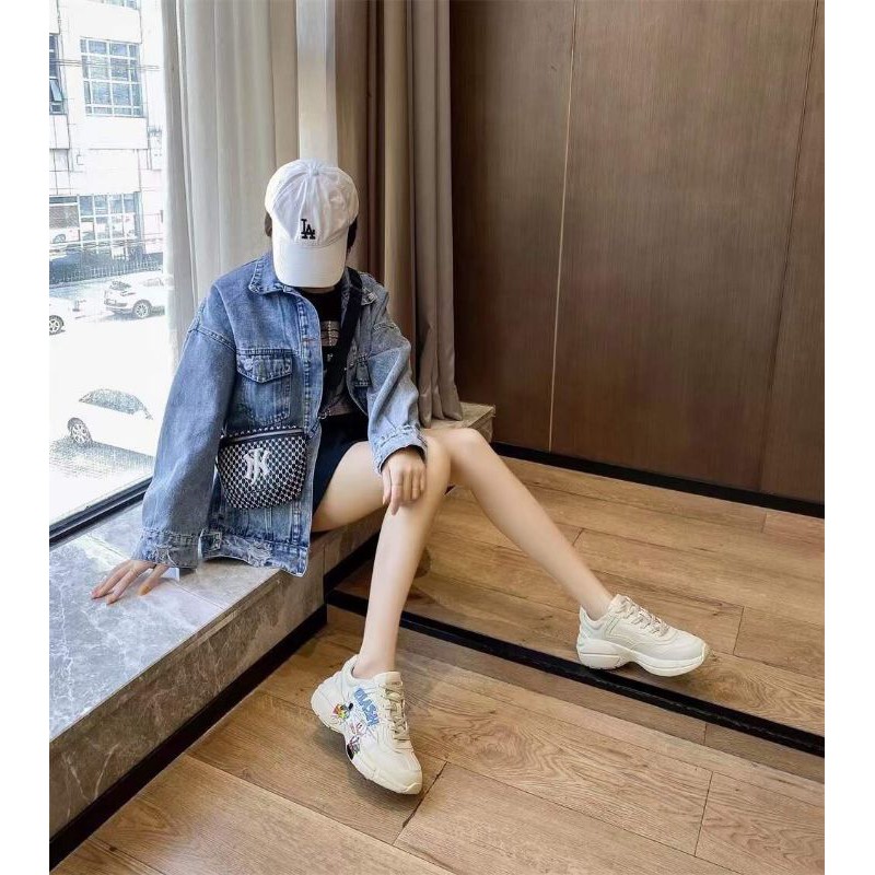 Pv(ẢNH THẬT)Giày Thể Thao 5p Vịt Da Thật Mềm Êm Fullbox Bill Túi Cao Cấp