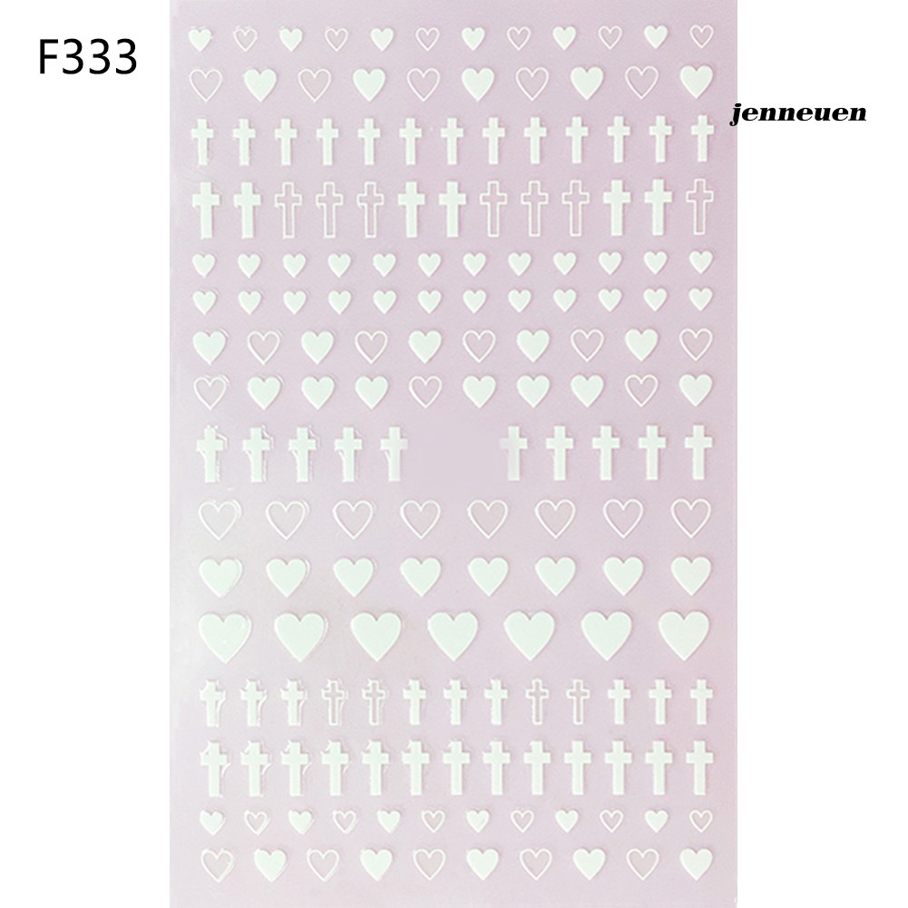 [Hàng mới về] Nhãn dán trang trí móng tay nhiều họa tiết xinh xắn