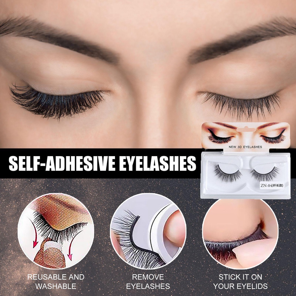 Keo Dán Lông Mi 3D Dài Và Dày Có Thể Tái Sử Dụng SOFTNESS