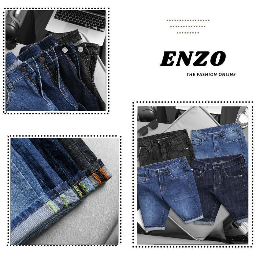 Quần Short Jean Nam co giãn , quần lửng jean, Quần rin nam ngắn cao cấp