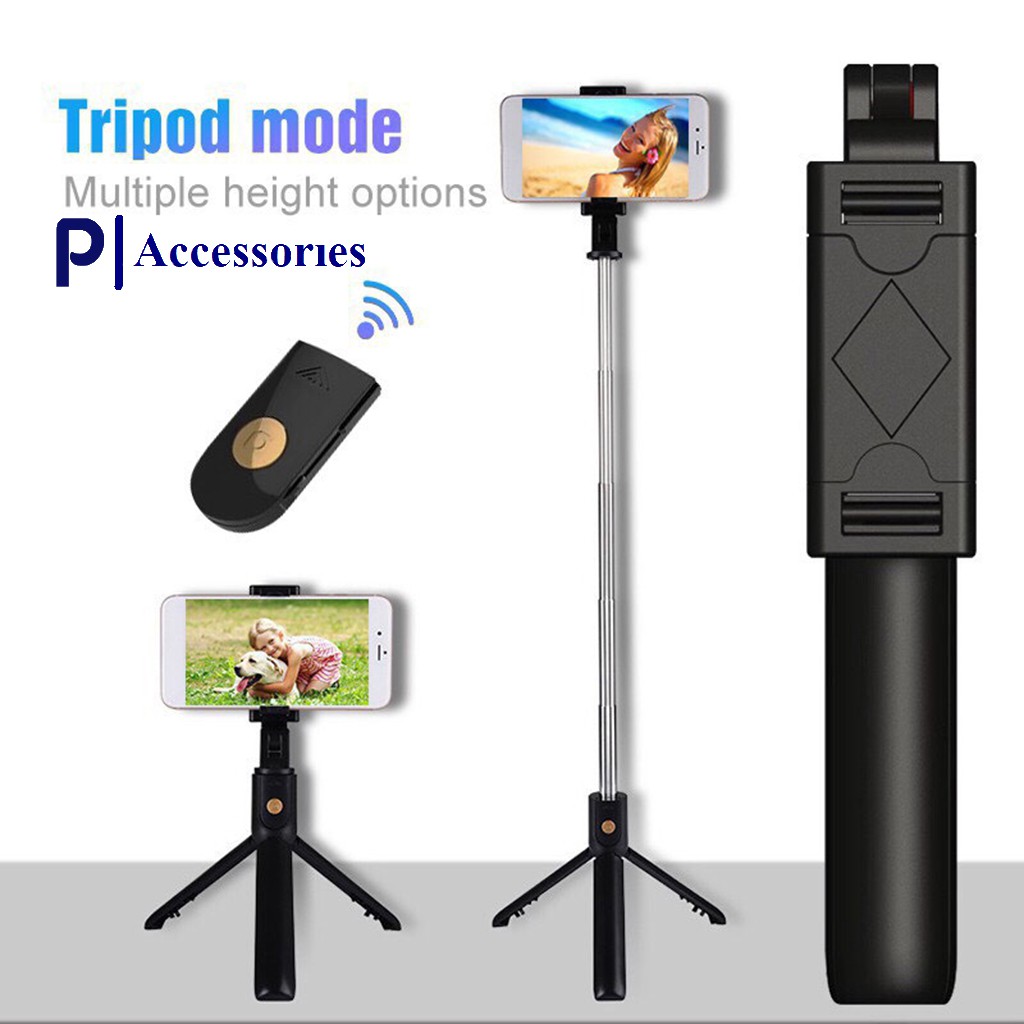 Gậy Tripod 3 Chân Selfie Stick-Kết Nối Bằng Bluetooth