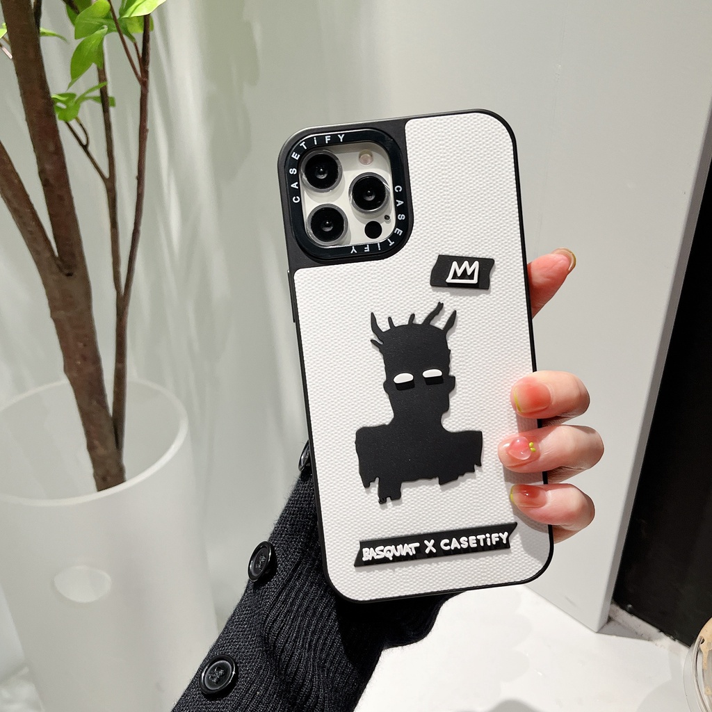 Ốp Điện Thoại Silicon Hình Nghệ Sĩ basquiat x 3d Cho iPhone 15 14 13 12 11 pro max 7 8 se plus xr