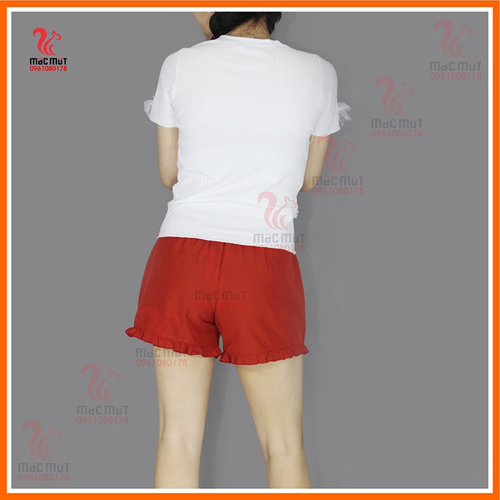 Q99 - Quần thời trang dễ thương phù hợp làm đồ mặc nhà, đồ đi ngủ, đồ tập thể thao. Quần kiểu ngắn, quần thun thể thao.
