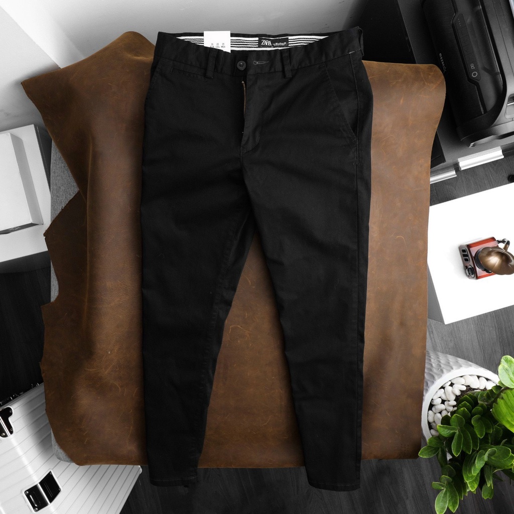 Quần Kaki nam Form Slim Fit Z-ARA - Chất Vải Kaki Cotton cao cấp co giãn Fom dáng trẻ trung năng động