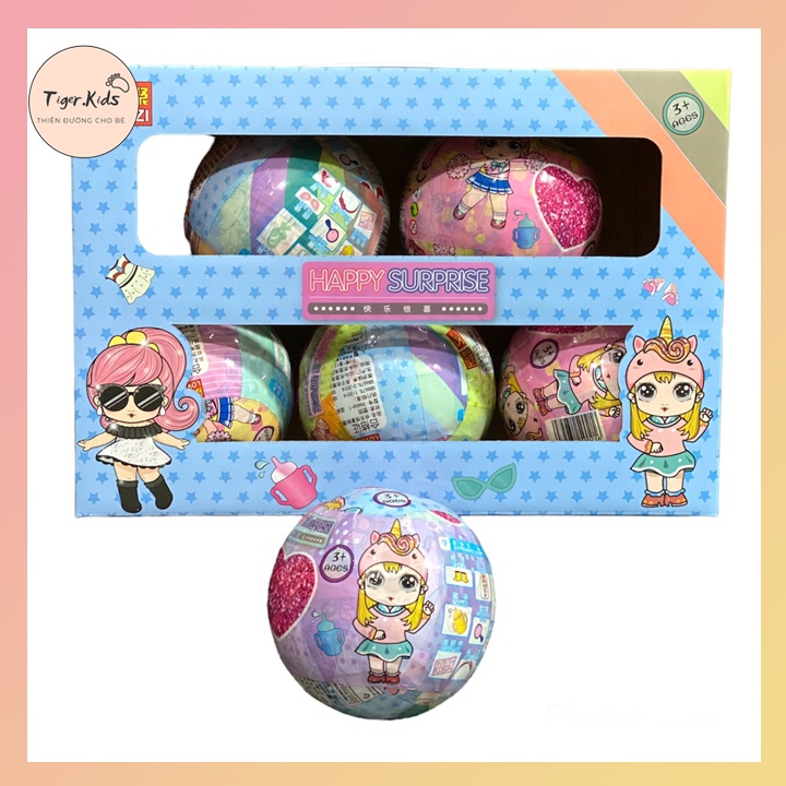 Bộ 6 trứng LOL Surprise ( Mẫu mới ) , váy búp bê đổi màu , có mùi thơm nhẹ ,mẫu mã rất xinh yêu