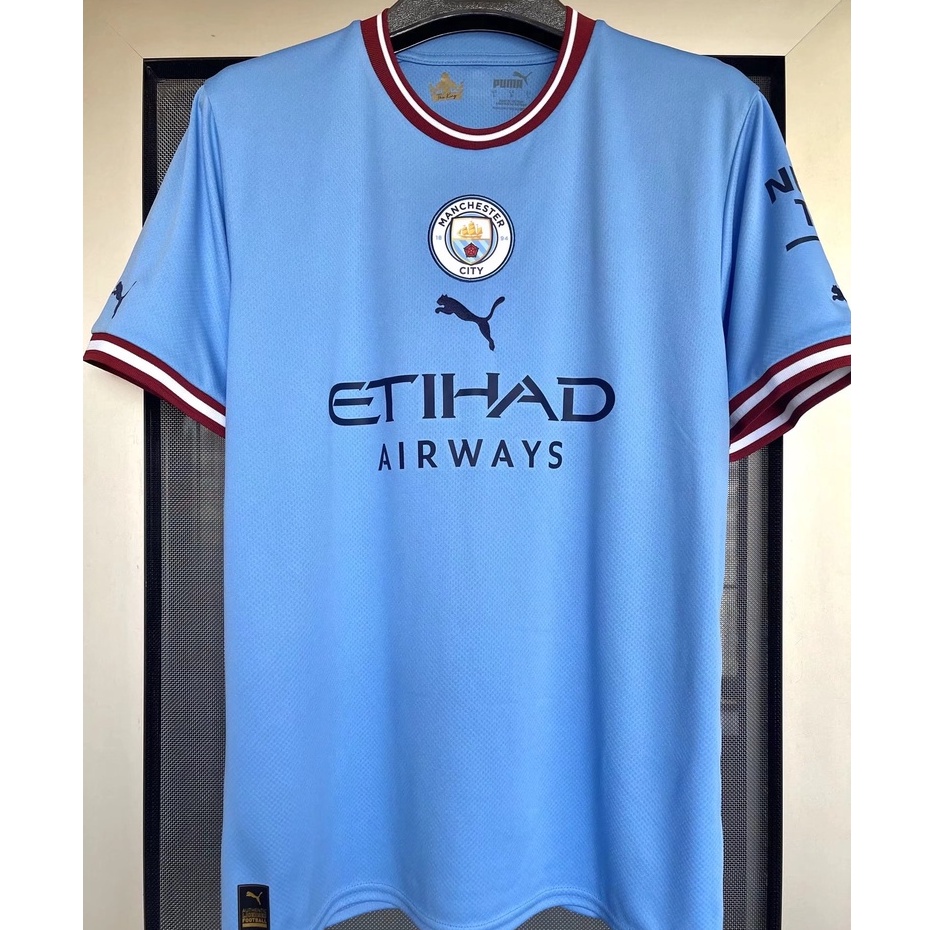 Áo Thun Bóng Đá 2022-23 Phong Cách Đội Tuyển Manchester City Cho Nam