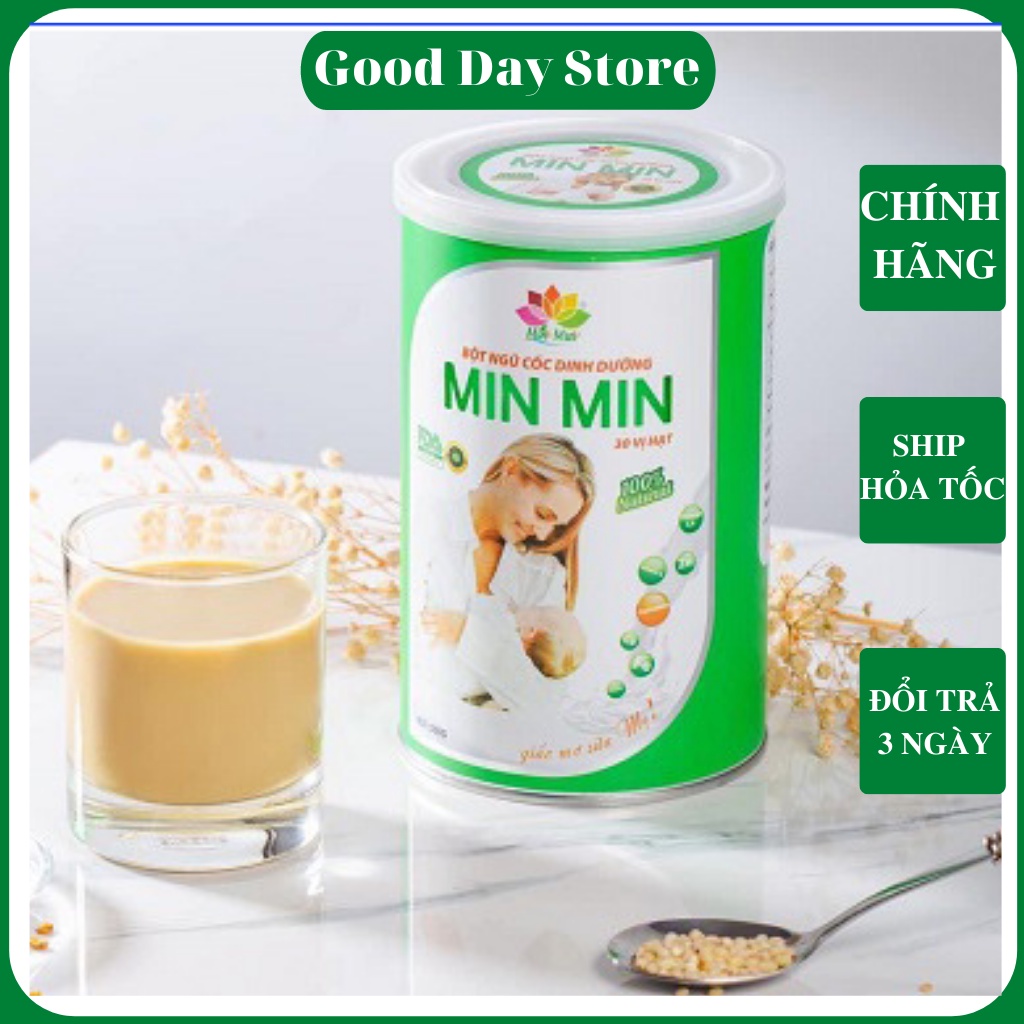 Bột Ngũ Cốc Lợi Sữa Min Min 500g 30 loại Hạt mẫu mới