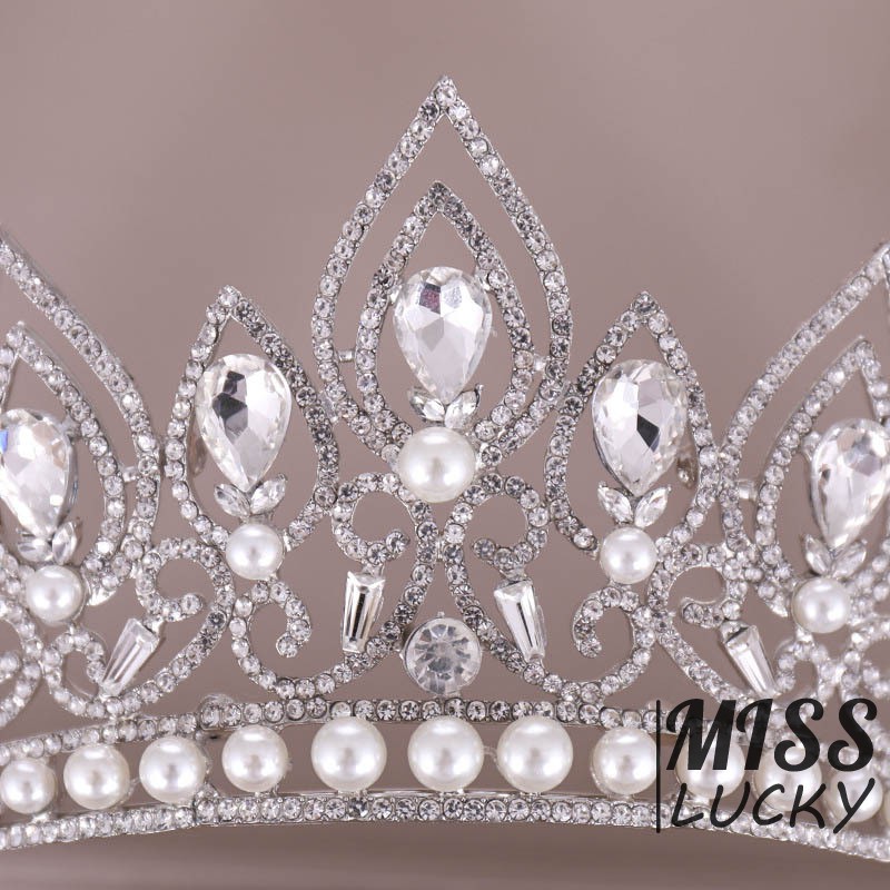 Vương miện đính đá thời trang sang trọng đa ứng dụng cho nữ