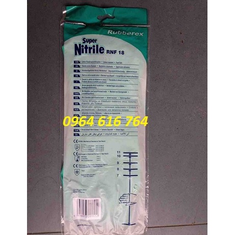 Găng cao su chống hóa chất RNF18, Găng tay cao su Malaysia chống dầu, chống hóa chất, chống axit nhẹ