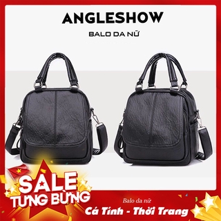 Balo nữ kiêm túi đeo vai cực kỳ cá tính - balo da