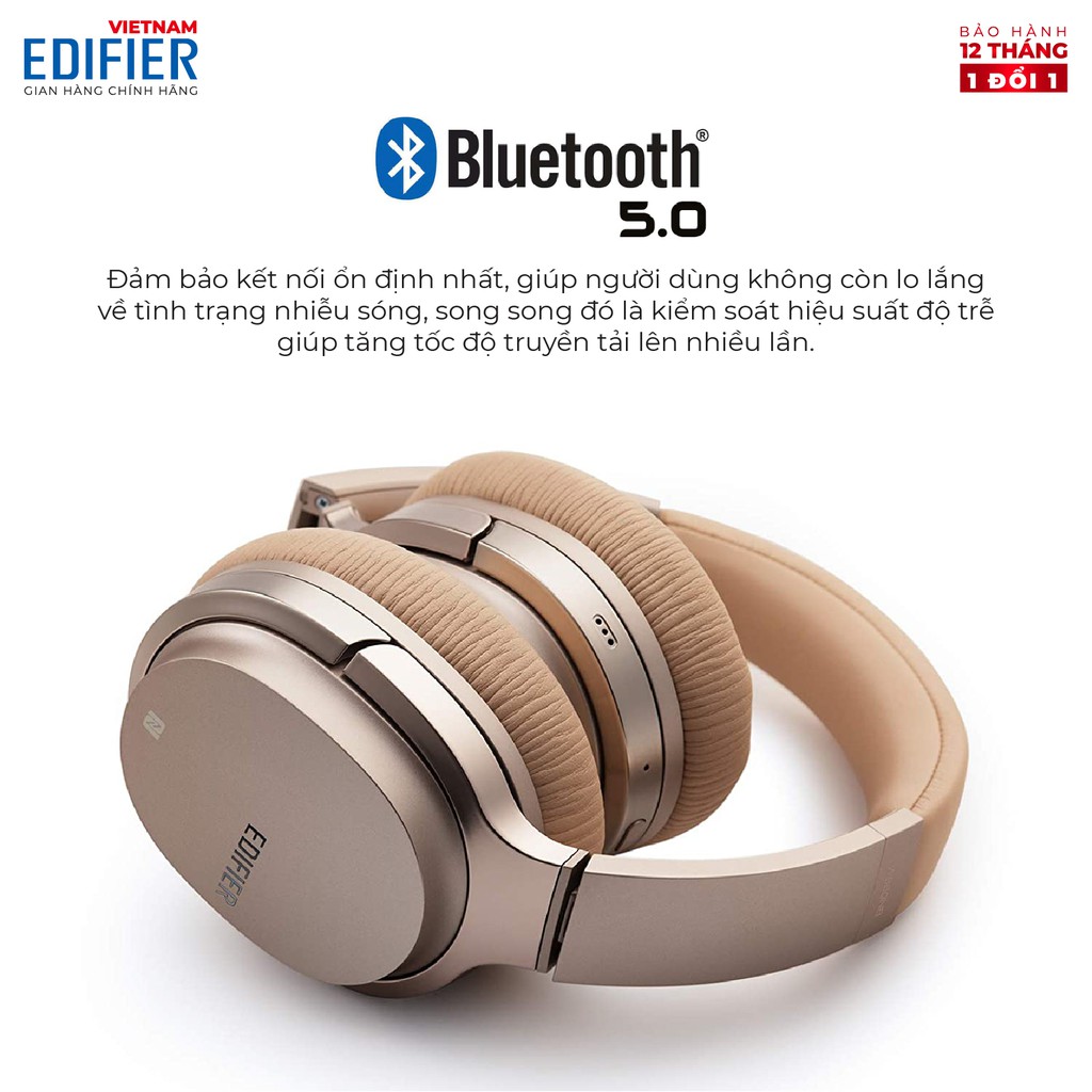 Tai nghe Bluetooth EDIFIER W860NB 45 giờ phát nhạc liên tục Chống ồn Hàng phân phối chính hãng Bảo hành 12 tháng 1 đổi 1 | BigBuy360 - bigbuy360.vn