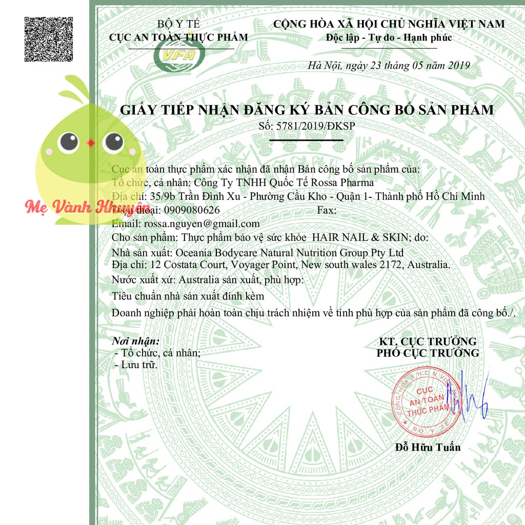 Viên đẹp da tóc móng Blackmores Nails, Hair and Skin, Úc (60v) | Thế Giới Skin Care