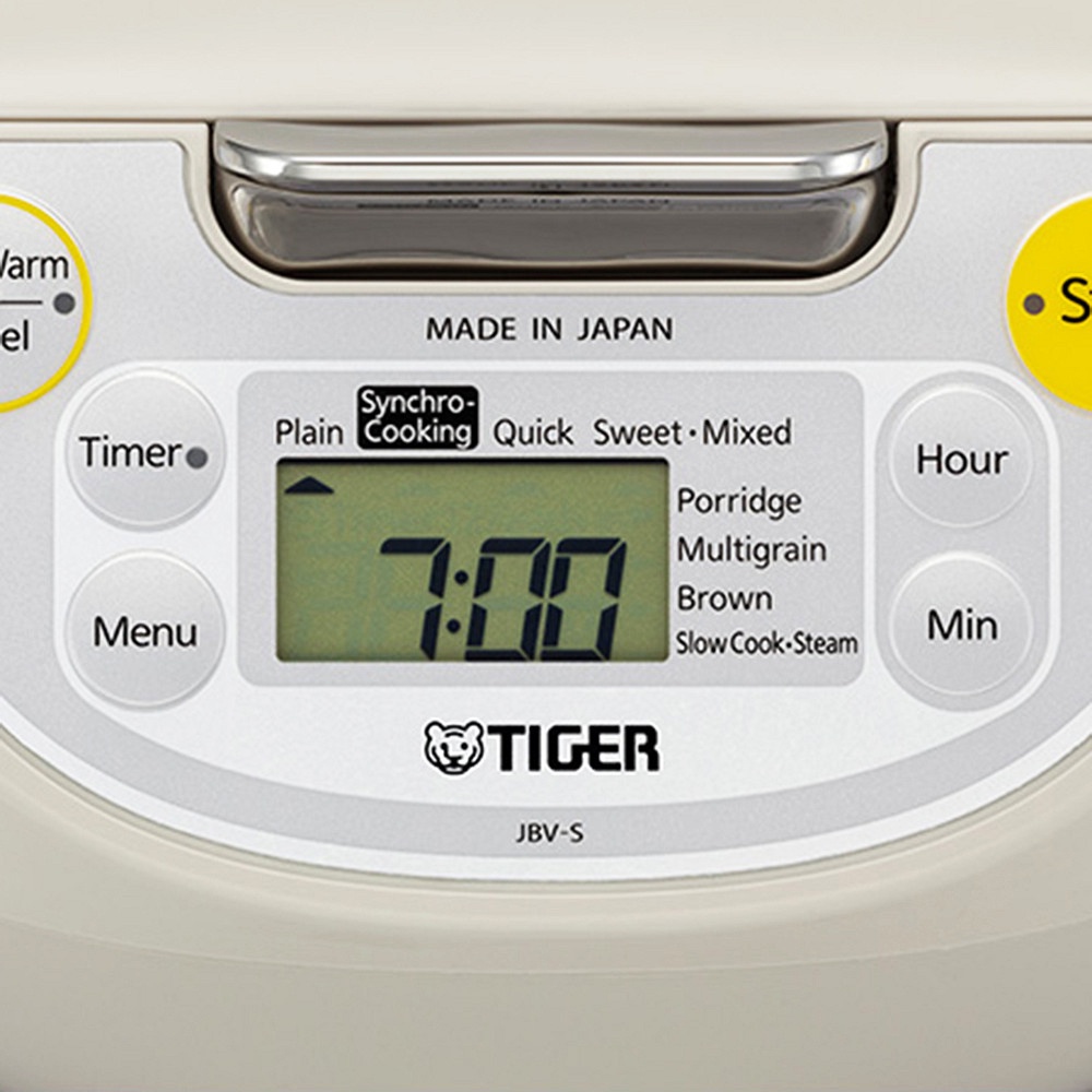 Nồi cơm điện tử 4in1 1,8 lít Tiger JBV-S18W 790W - Hàng chính hãng