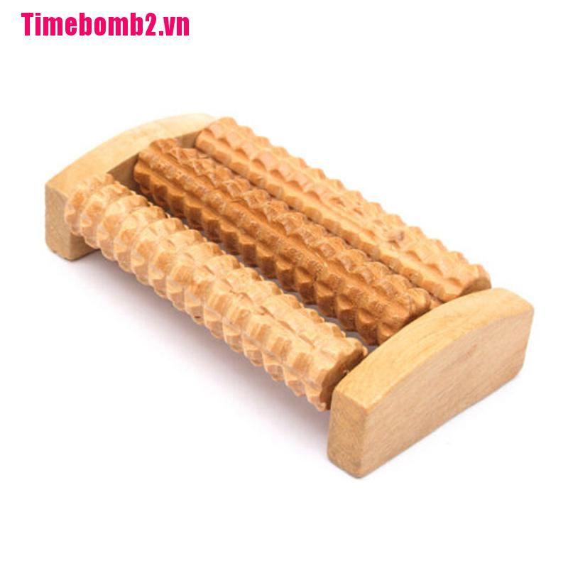 Con Lăn Mát Xa Cầm Tay Bằng Gỗ Giúp Thư Giãn Lưng / Chân / Chân
